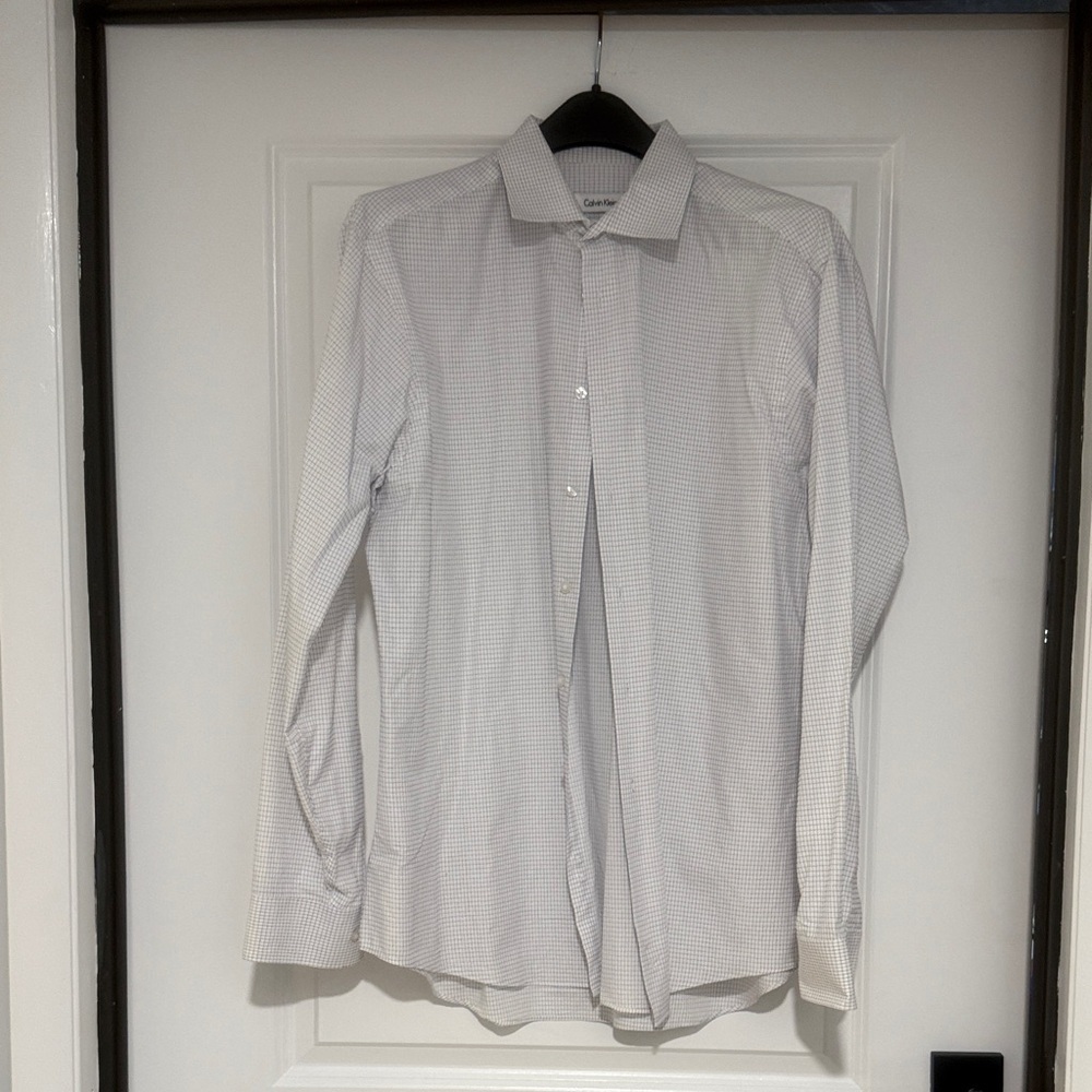 Calvin Klein Checkered Button Down - image 1